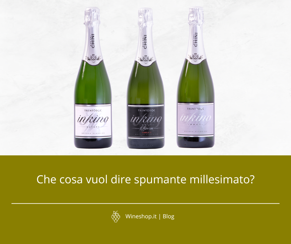 Che cosa vuol dire spumante millesimato?