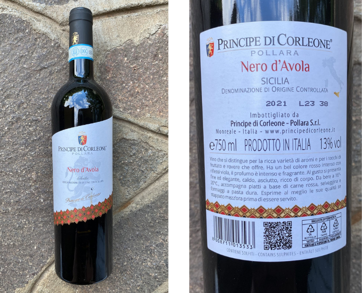 Principe di Corleone Nero d'Avola Pollara 
