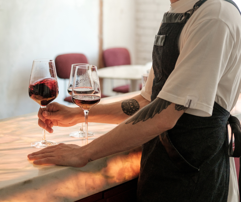 How many times should you swirl the wine in the glass?