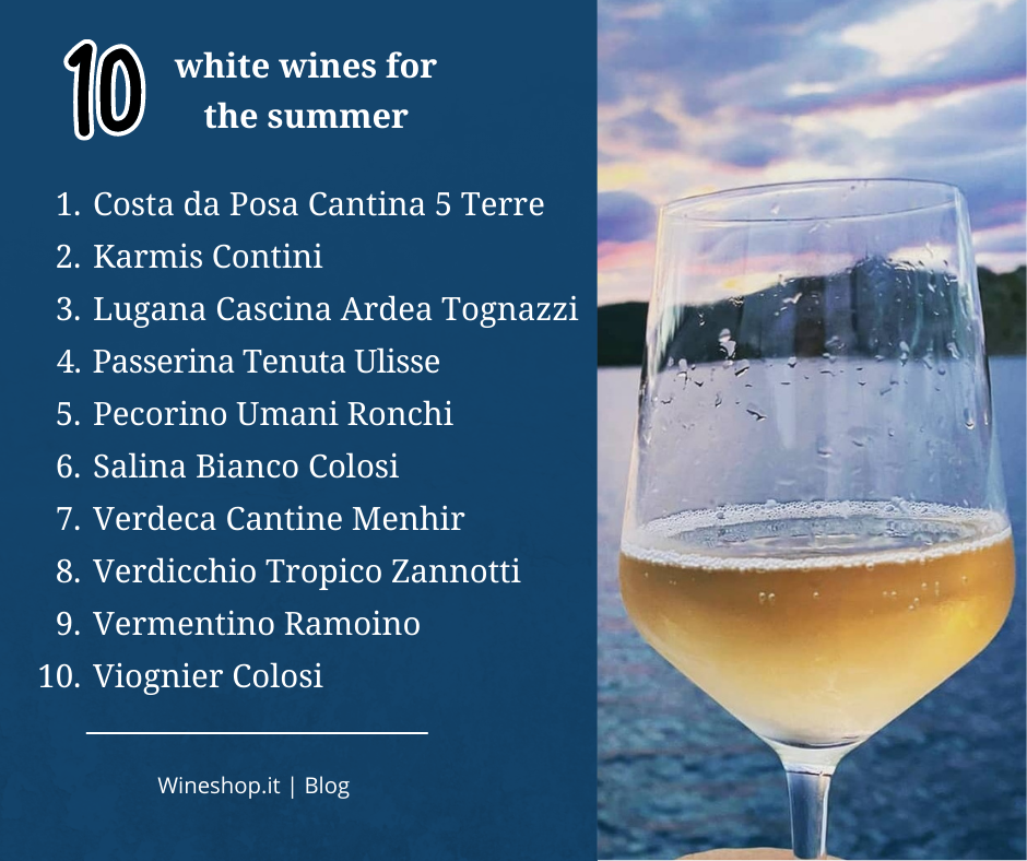 10 white wines to drink in summer