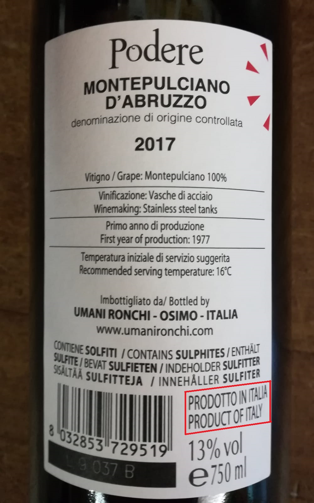 Paese di Produzione