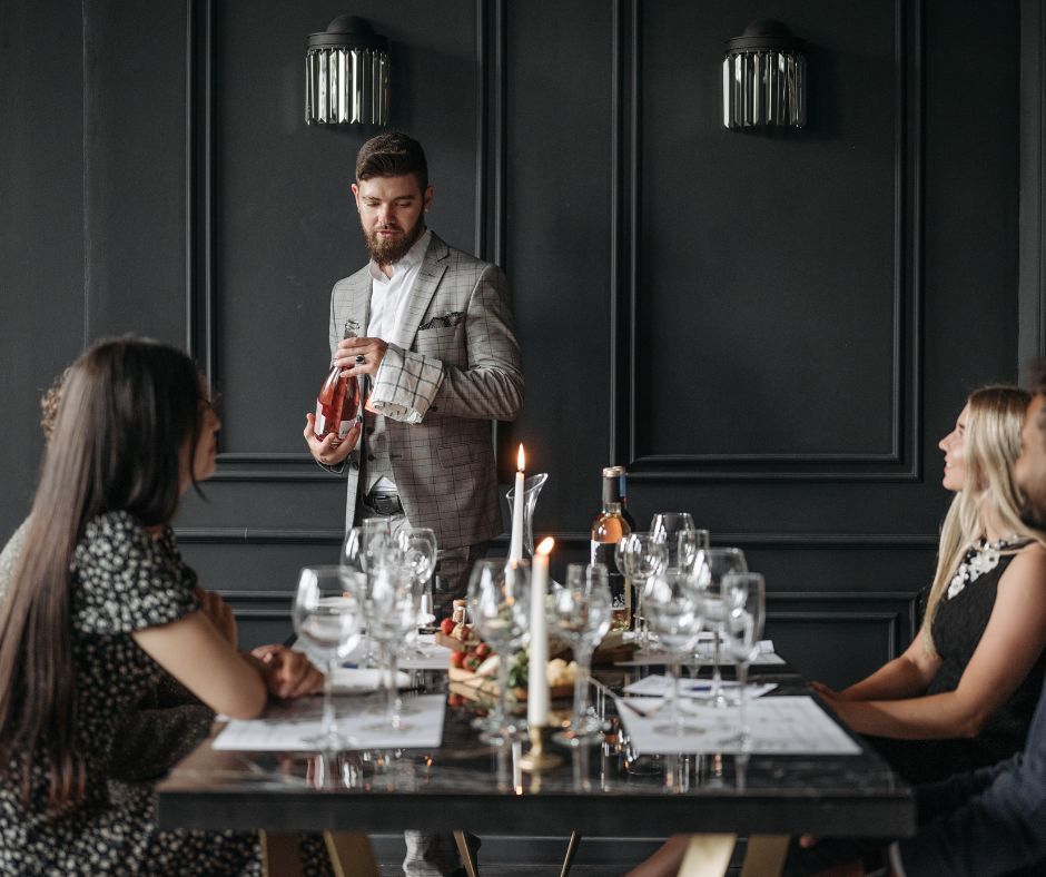 Is it proper to comment on wine at the table?