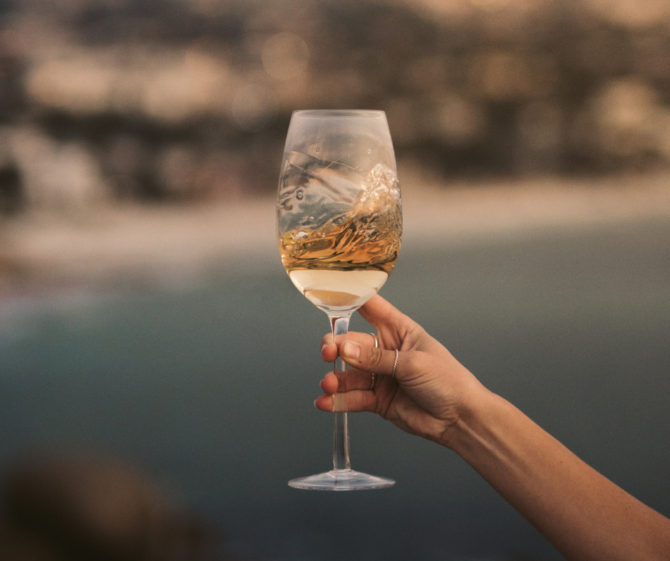 Why not swirl the white wine in the glass?